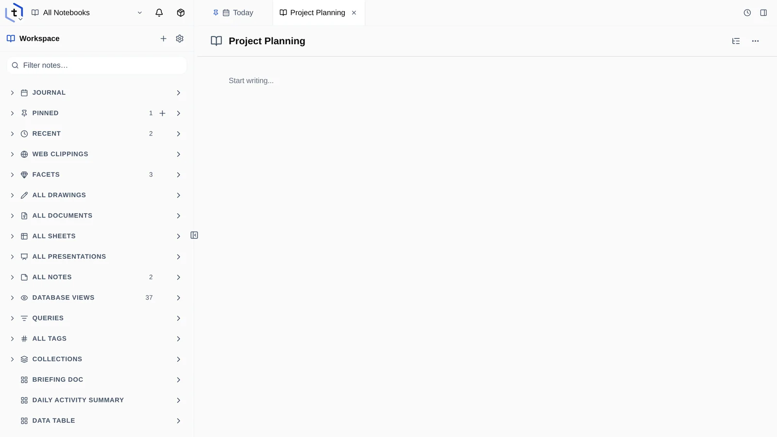 Tidy for Projects